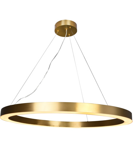 Bethel International Mu30e Mu30 Series Led 43 Inch Antique Brass Pendant Ceiling Light