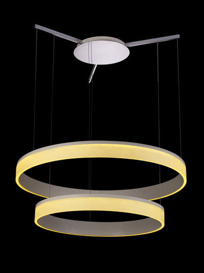 Bethel International 20048 200 Series 24 inch Silver Metal Pendant Ceiling Light
