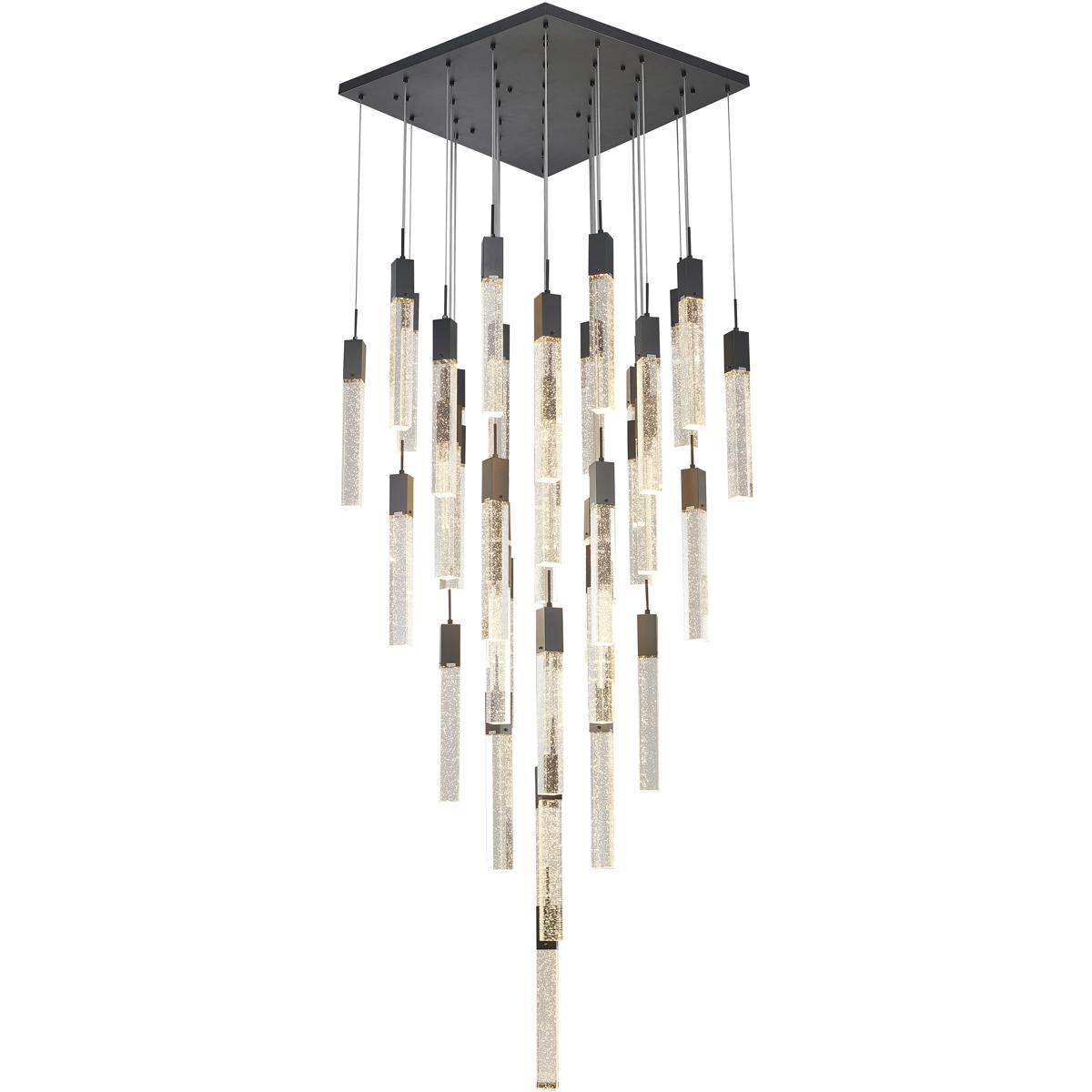 Bethel International ADS06C41B Canada 41 Light 3543 inch Matte Black Chandelier Ceiling Light