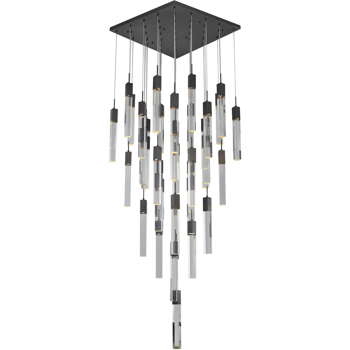 Bethel International ADS11C41B Canada 41 Light 3543 inch Matte Black Chandelier Ceiling Light