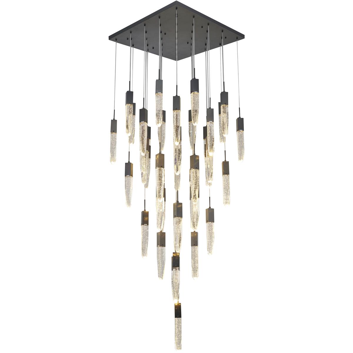 Bethel International ADS17C41B Canada 41 Light 3543 inch Matte Black Chandelier Ceiling Light