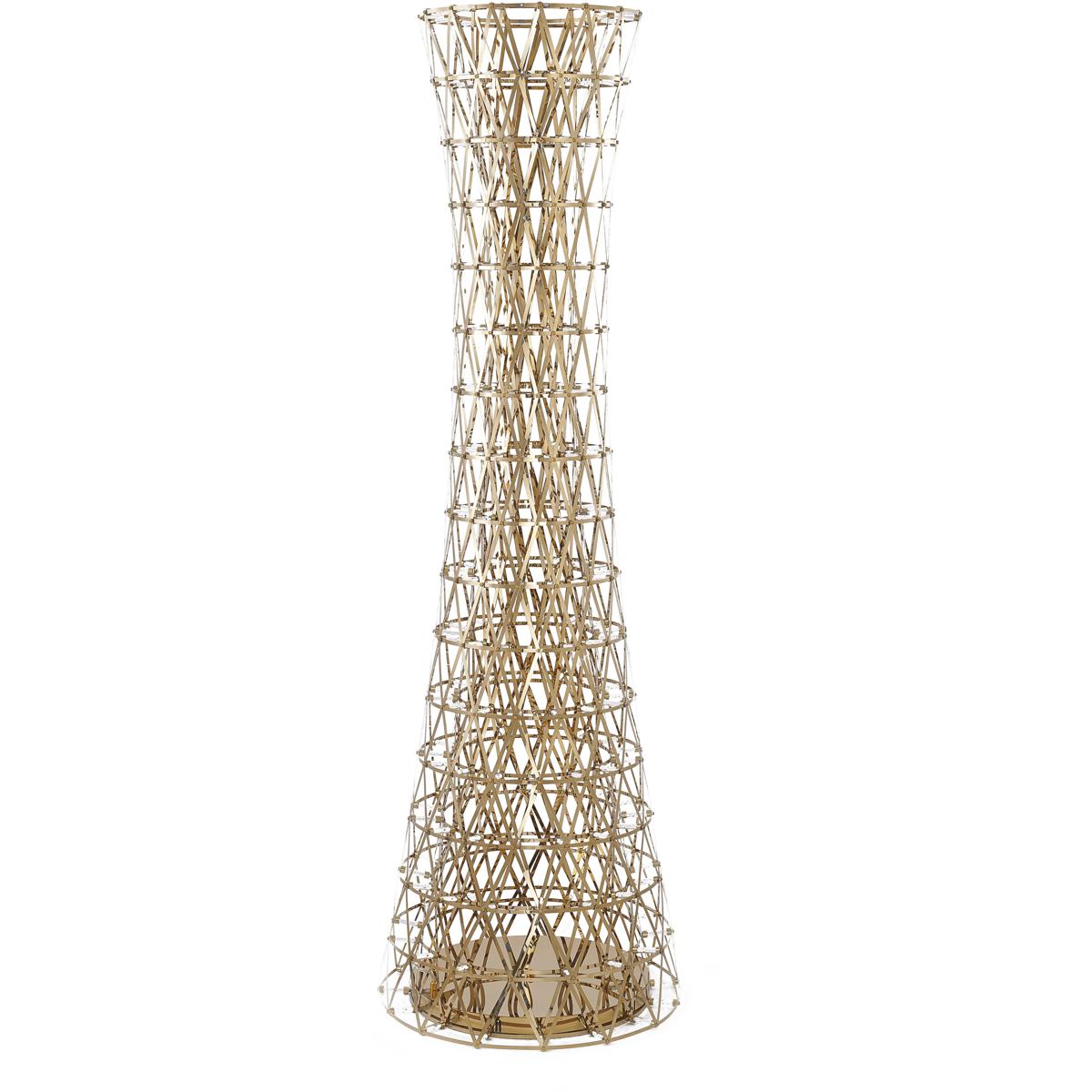Bethel International BE26F63G Canada 63 inch 0.30 watt Gold Floor Lamp Portable Light
