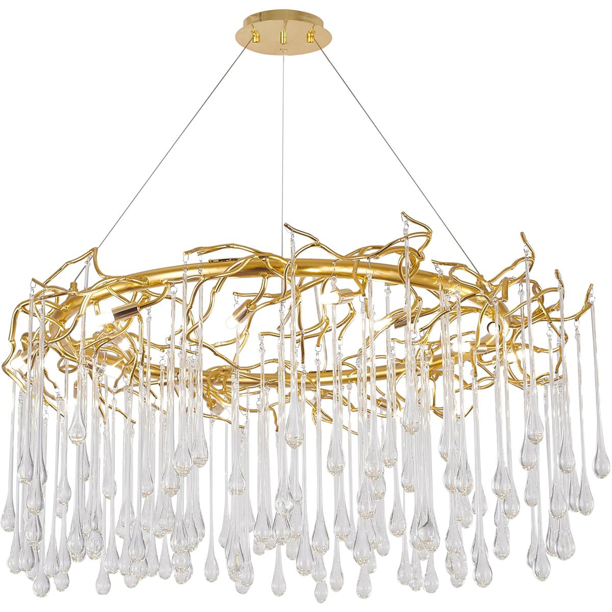 Bethel International CN01C43G Canada 16 Light 43 inch Gold Chandelier Ceiling Light
