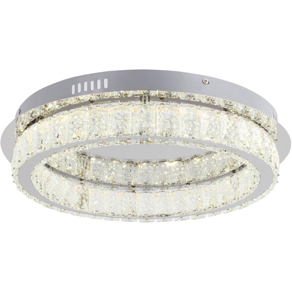 Bethel International FT39F18CH Canada LED 18 inch Chrome Flush Mount Ceiling Light