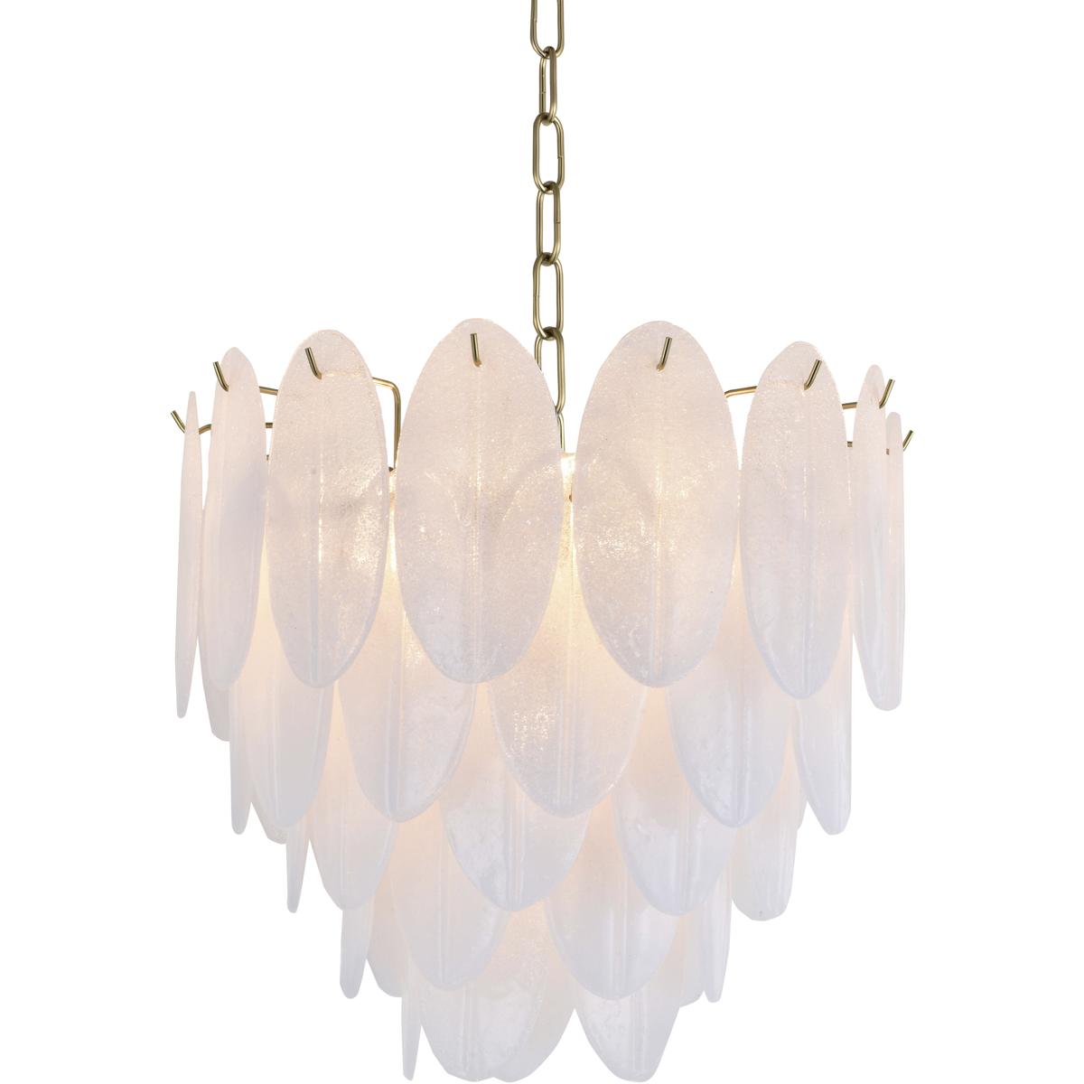 Bethel International LA25C20CO Canada 9 Light 20 inch Brass Chandelier Ceiling Light