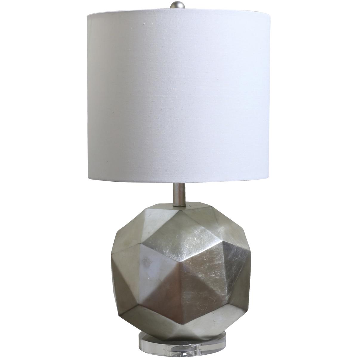 Bethel International MTL42PQSL Canada 34 inch 10000 watt Silver Table Lamp Portable Light