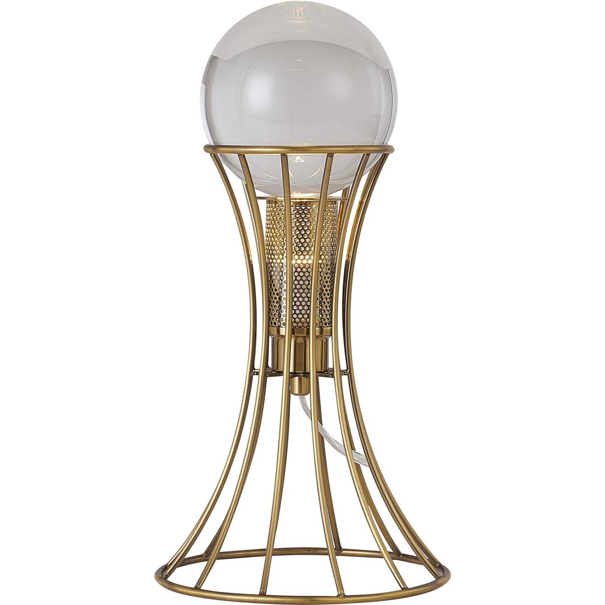 Bethel International MU94T8BR Canada 15.7 inch 25.00 watt Antique Brass Table Lamp Portable Light