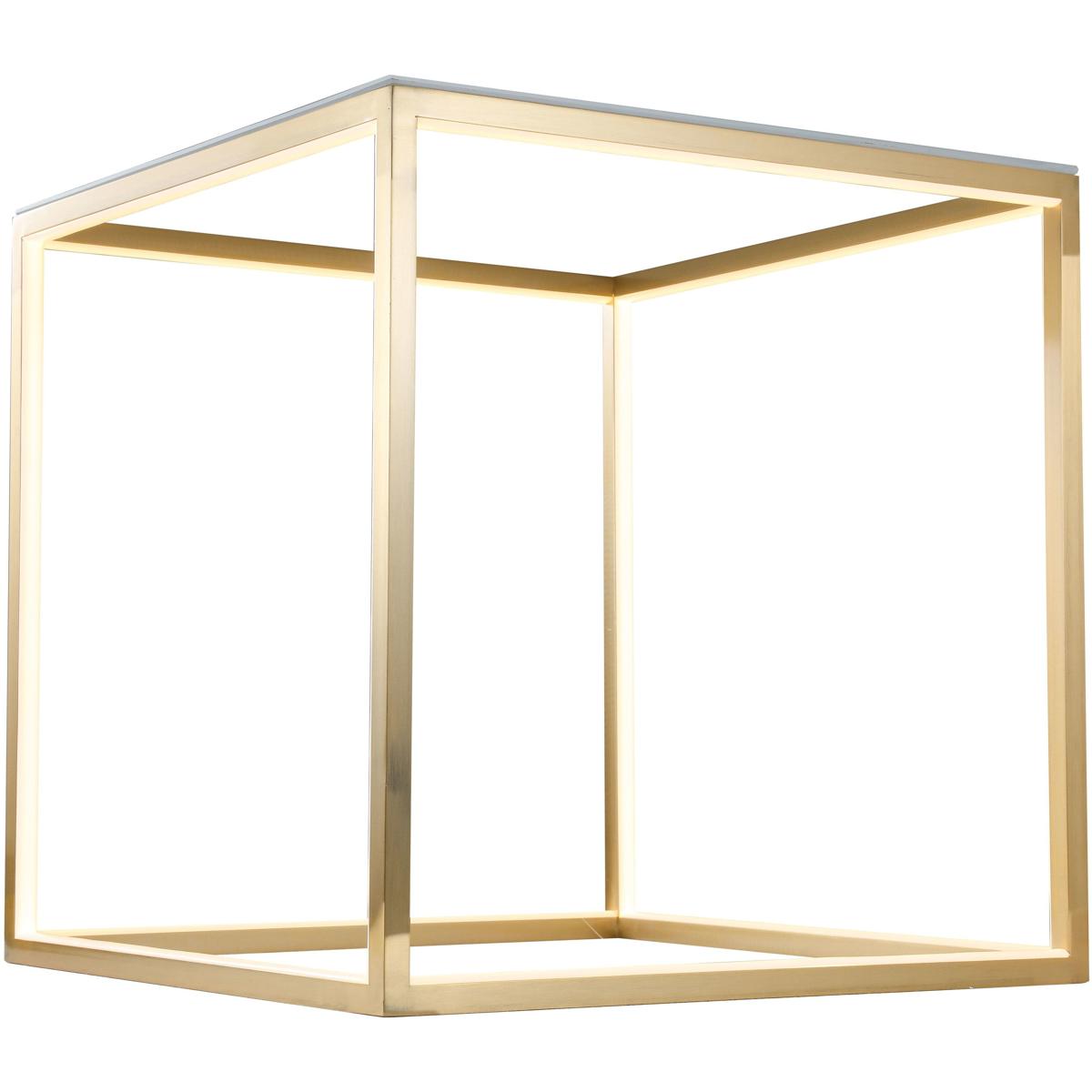 Bethel International OC06ST20G Canada 19.7 X 19.7 inch Gold Side Table
