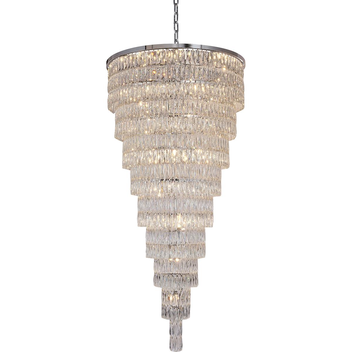 Bethel International OC52C42CH Canada 42 Light 42 inch Chrome Chandelier Ceiling Light