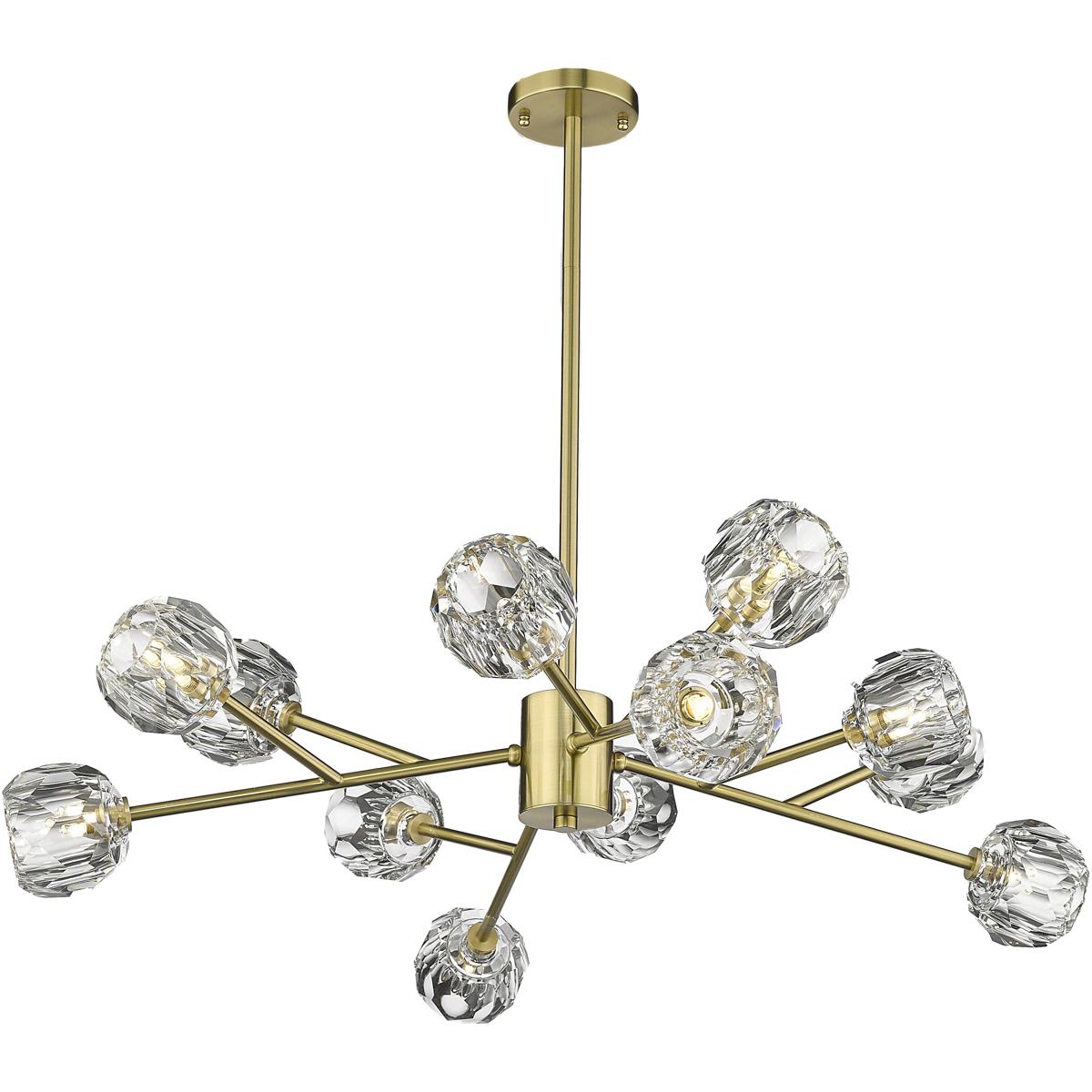 Bethel International YS92C36G Canada 12 Light 36.5 inch Gold Chandelier Ceiling Light