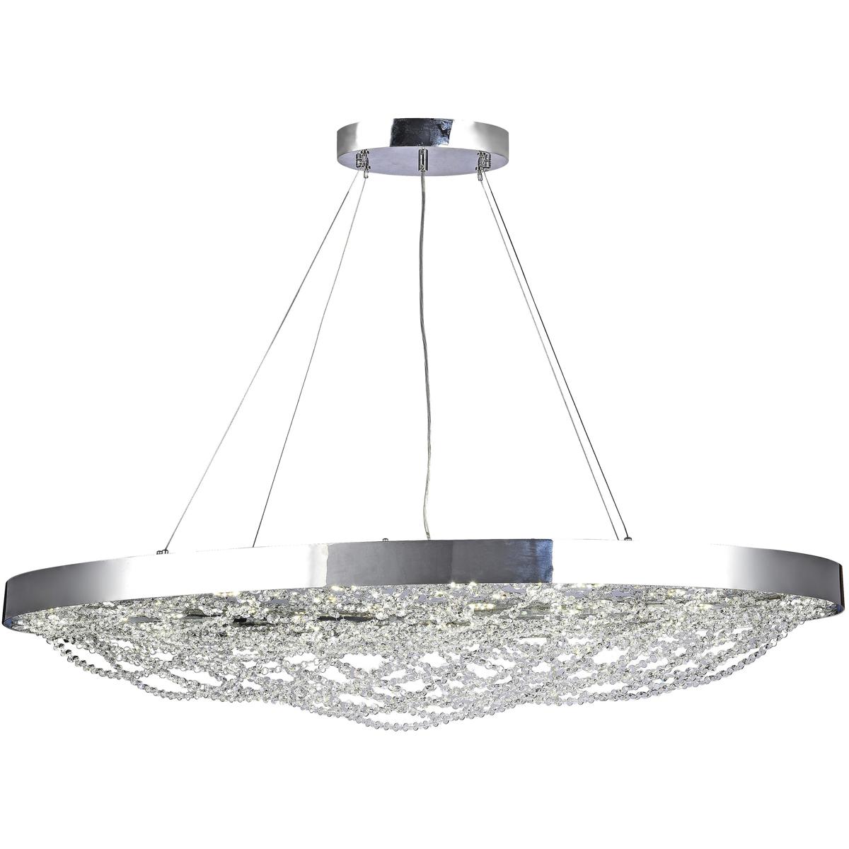 Bethel International ZL27C45CH Canada LED 21.6 inch Chrome Chandelier Ceiling Light