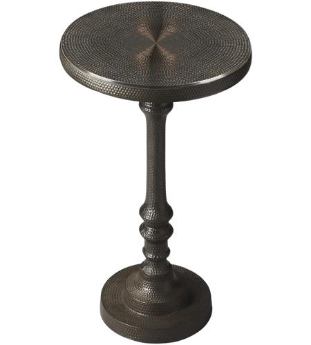 Tanya Metal 24 X 16 inch Metalworks Accent Table, Pedestal photo