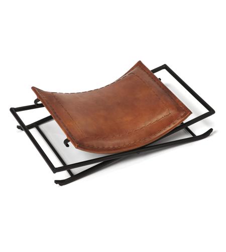 Industrial Chic Melton  Brown Leather Bench 3722344insa.jpg