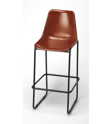 Butler Loft Myles Leather 42 inch Brown Leather Barstool
