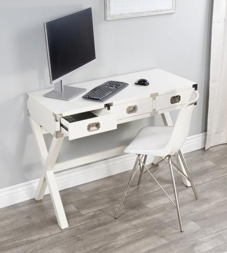 46 inch white desk