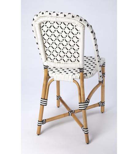 Designer'S Edge Tenor White & Black Rattan Accent Chair 5398295insa.jpg