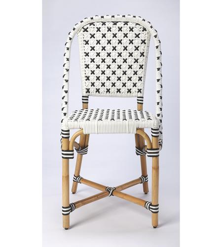 Designer'S Edge Tenor White & Black Rattan Accent Chair 5398295insb.jpg