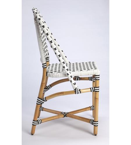 Designer'S Edge Tenor White & Black Rattan Accent Chair 5398295insd.jpg