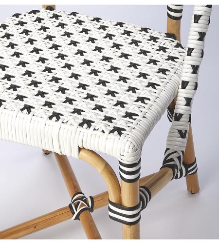 Designer'S Edge Tenor White & Black Rattan Accent Chair 5398295insf.jpg