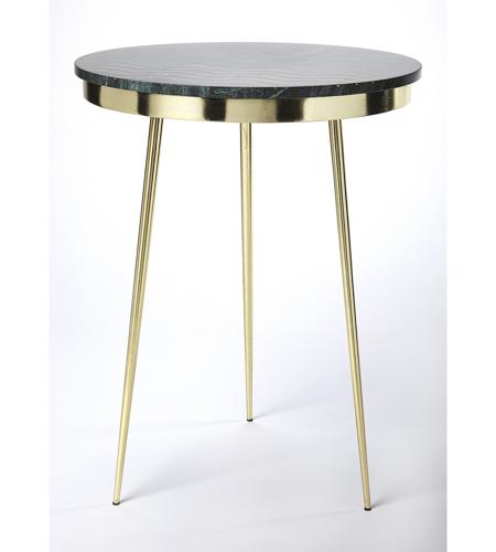 Butler Loft Hollings Green Marble & Brass 24 X 21 inch Metalworks Accent Table 5402025insd.jpg