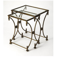Metalworks Beverly  26 X 24 inch Antique Gold Nesting Table alternative photo thumbnail