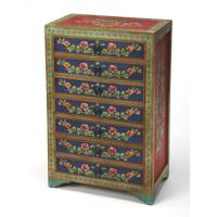 Zara Hand Painted Artifacts Chest/Cabinet thumb