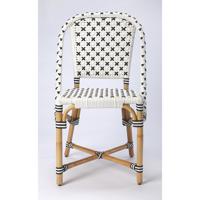 Designer'S Edge Tenor White & Black Rattan Accent Chair 5398295insb.jpg thumb