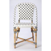 Designer'S Edge Tenor White & Black Rattan Accent Chair 5398295inse.jpg thumb