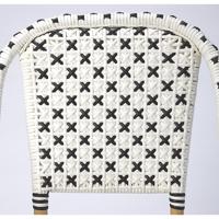 Designer'S Edge Tenor White & Black Rattan Accent Chair 5398295insg.jpg thumb