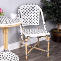 Designer'S Edge Tenor White & Black Rattan Accent Chair 5398295insx.jpg thumb
