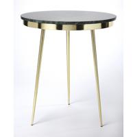 Butler Loft Hollings Green Marble & Brass 24 X 21 inch Metalworks Accent Table 5402025insd.jpg thumb