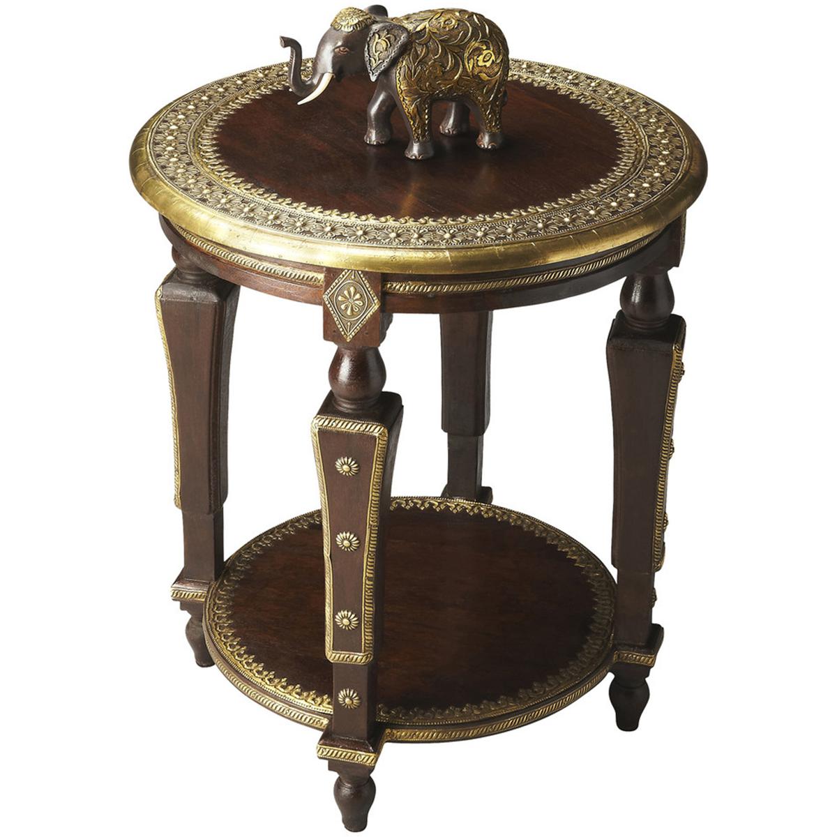 Butler 2039290 Ranthore Round Brass 24 X 20 inch Artifacts Accent Table