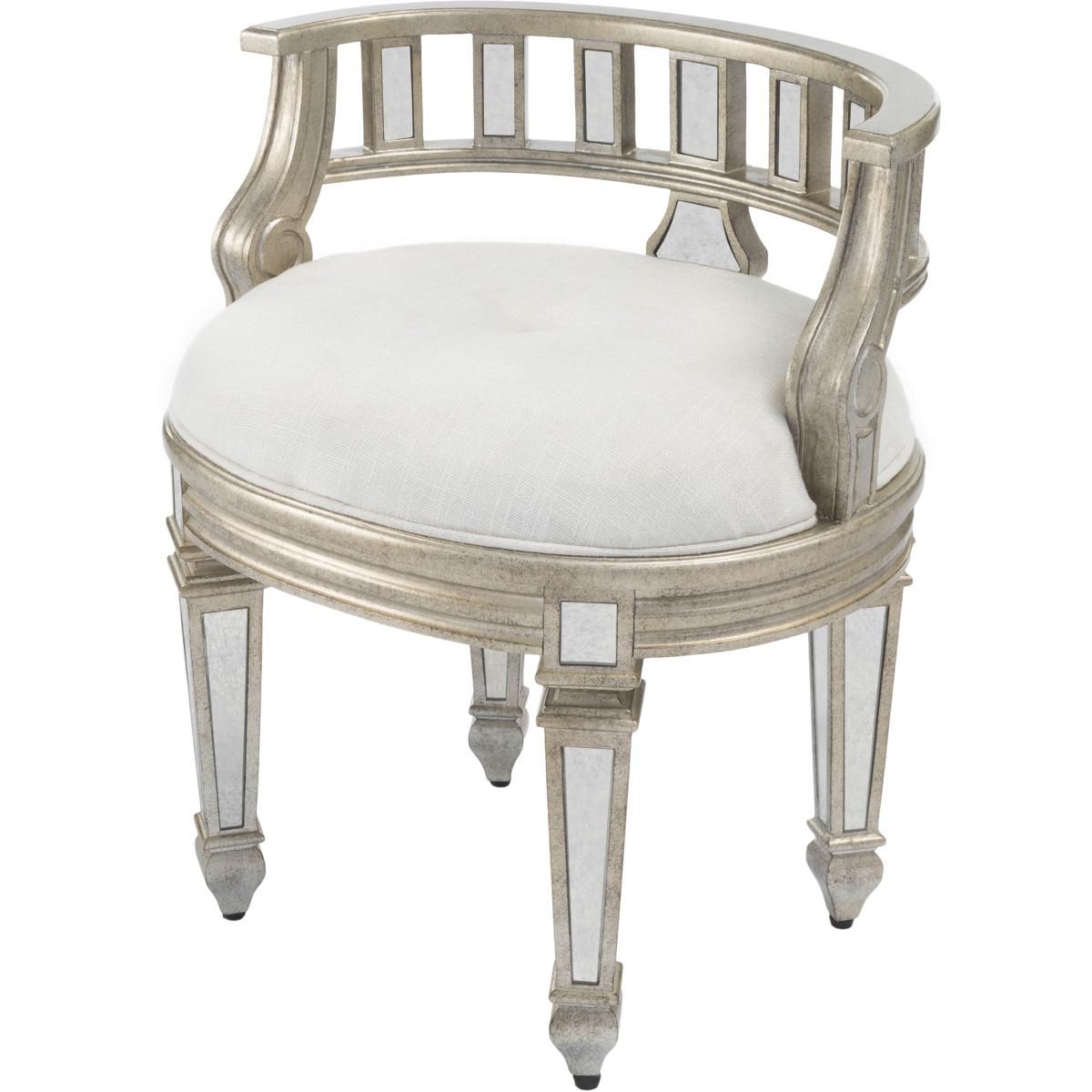 Butler 3762146 Rebecca Mirrored Ottoman or Stool