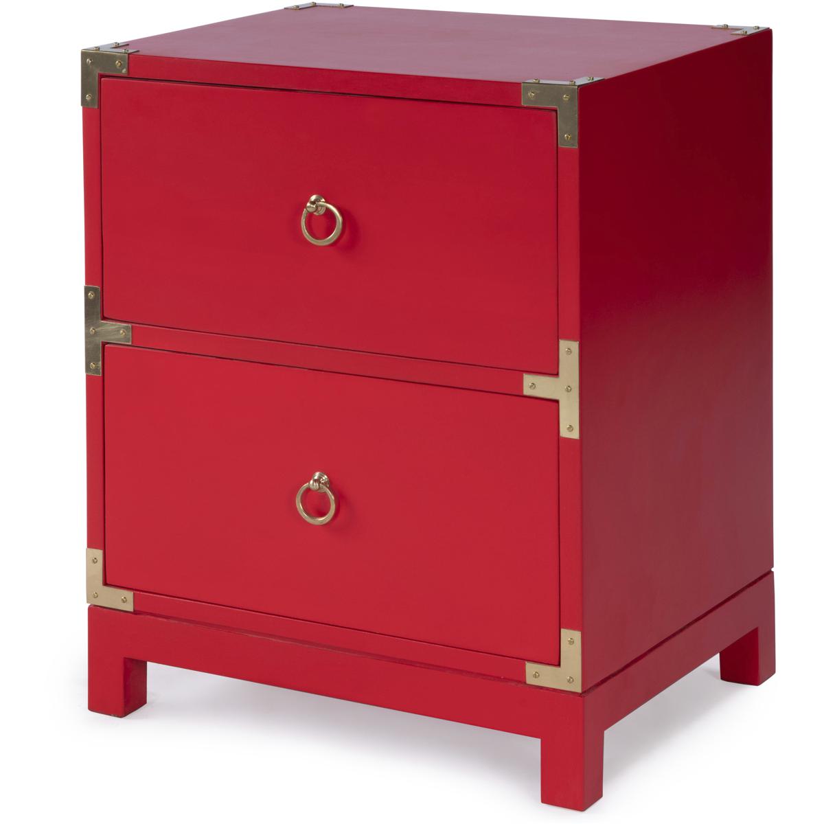 Butler 3852293 Butler Loft Ardennes Red Campaign Red Chairside Chest