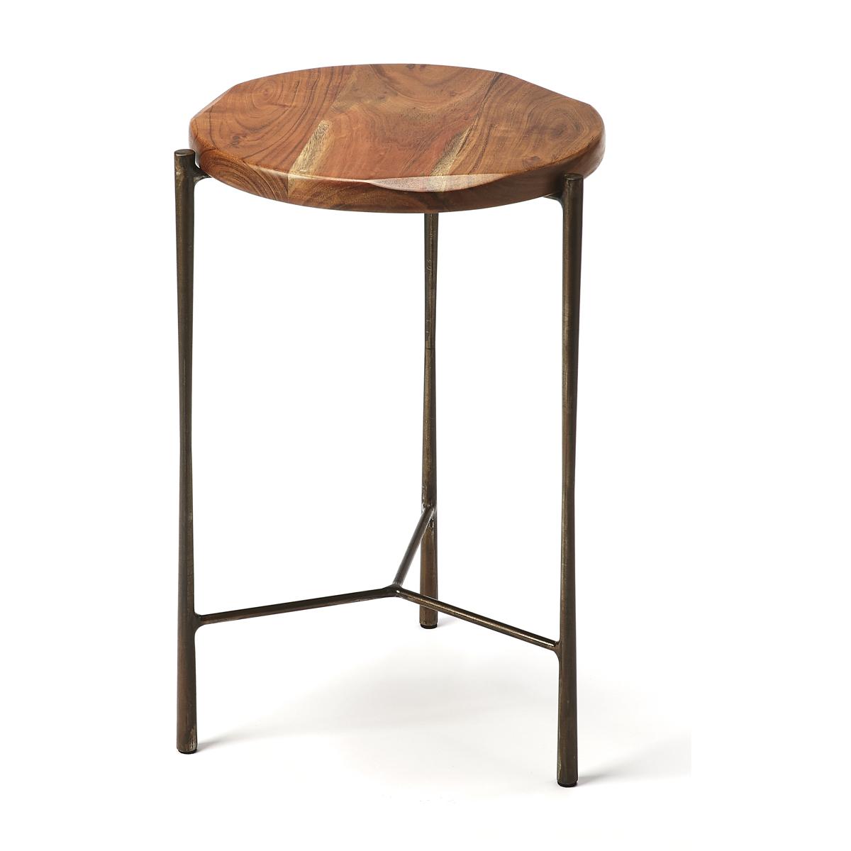 Brisbane Live Edge 21 X 12 inch Industrial Chic Accent Table eBay