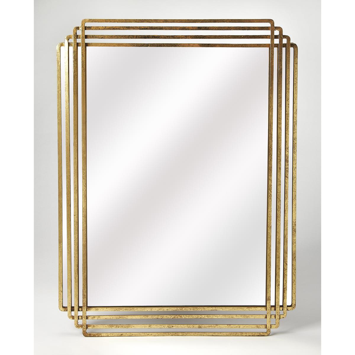 Butler 4436226 Reflections Uptown Gold Rectangular 40 X 29 inch Antique Gold Mirror