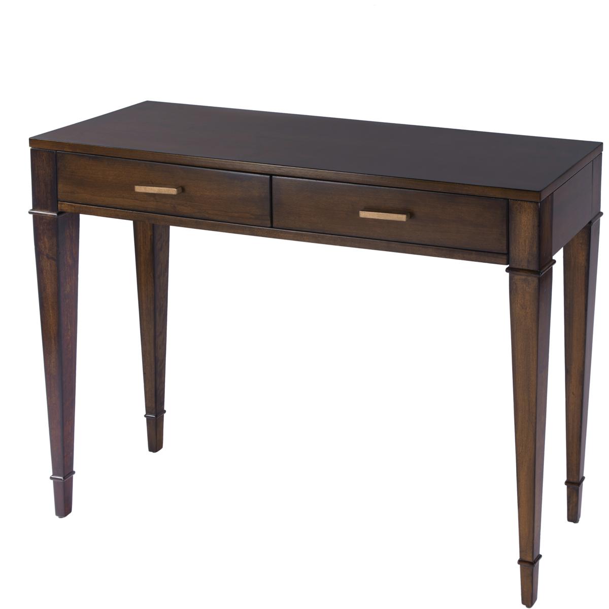 Butler 5714011 Butler Specialty Company Kai 45 in W Rectangular Wood 2 Drawer Console Table Medium Brown