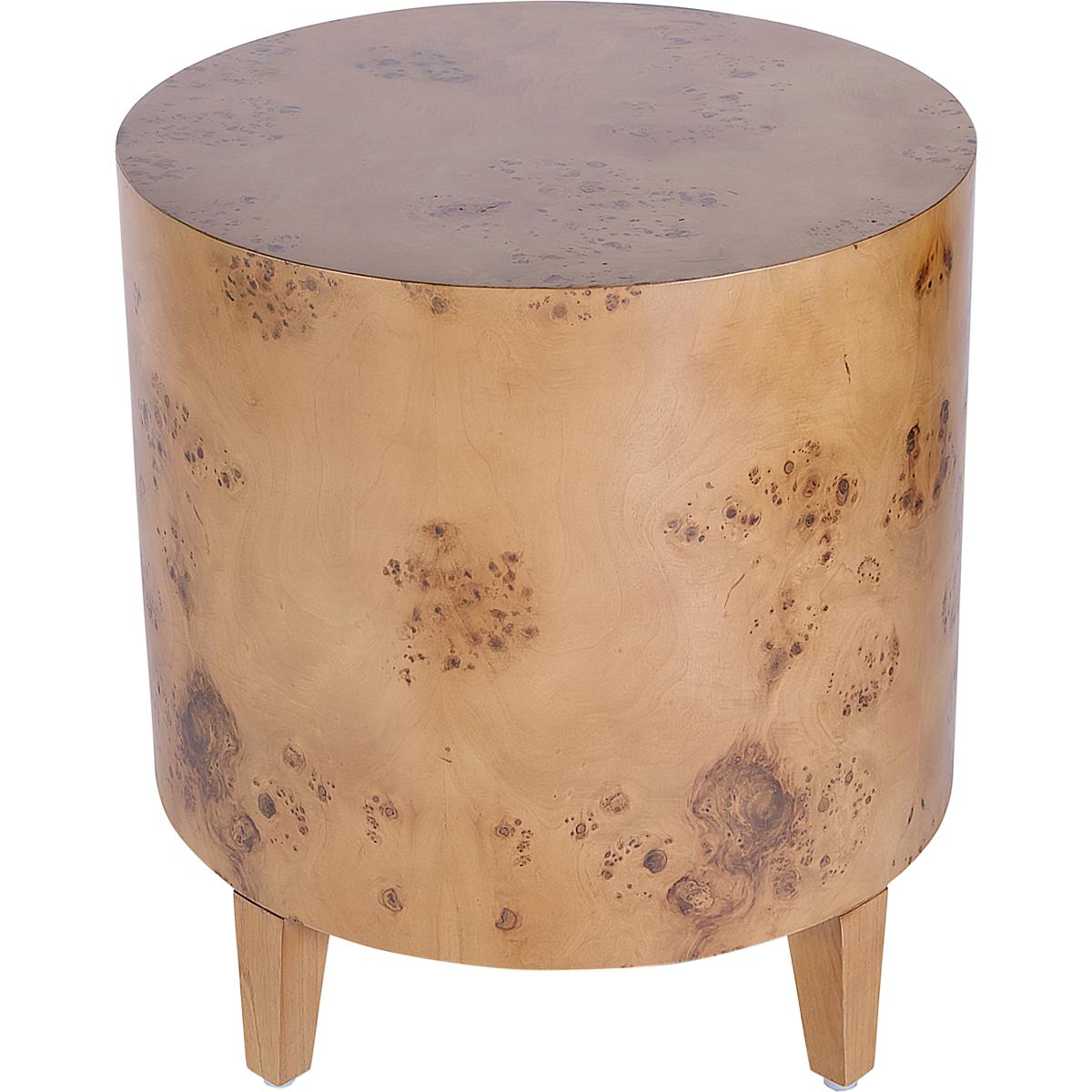 Butler 5789442 Butler Specialty Company Billie 22 in W Round Burl End Table Brown