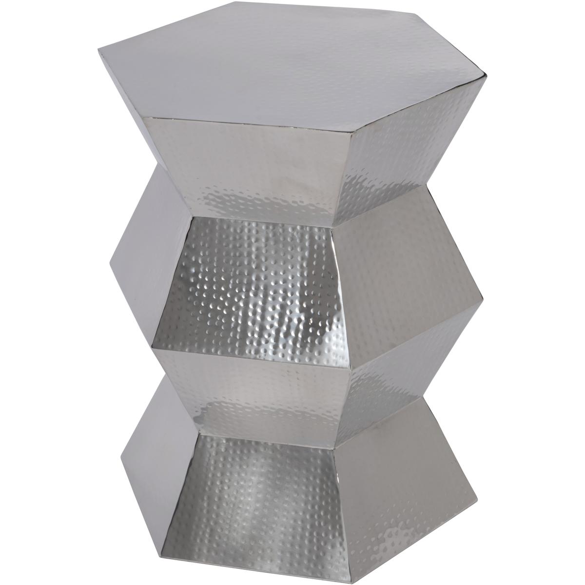 Butler 5933220 Butler Specialty Company Renzo 16 in W Stainless Steel End Table Silver