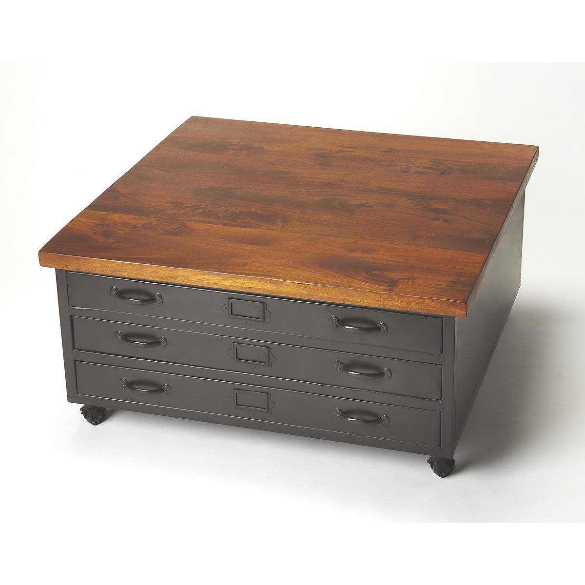 Butler 6231330 Galvin 36 X 36 inch Industrial Chic Cocktail Table