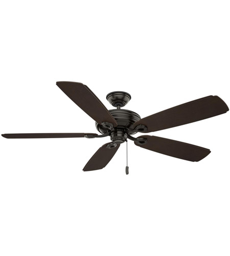 Casablanca 55074 Charthouse 60 Inch Noble Bronze With Reversible Espresso Plastic Blades Outdoor Ceiling Fan