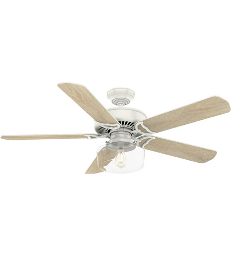 Casablanca 55082 Panama 54 Inch Fresh White With Fresh White Rustic Oak Blades Ceiling Fan