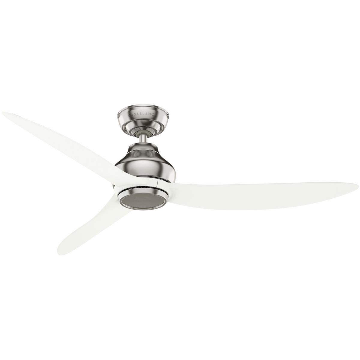 Casablanca 53720 Eyla 52 inch Brushed Nickel with Matte White Blades Ceiling Fan