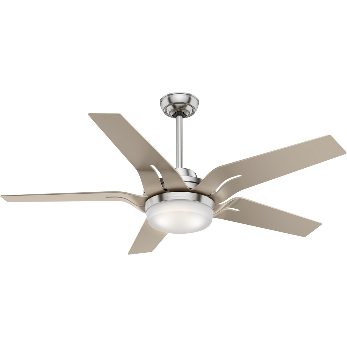 Casablanca 59197 Correne 56 inch Brushed Nickel with Champagne, Champagne Blades Ceiling Fan