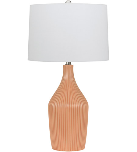 Cal Lighting BO-2652TB-2-OR Saranac 27 inch 150 watt Orange Table Lamp Portable Light