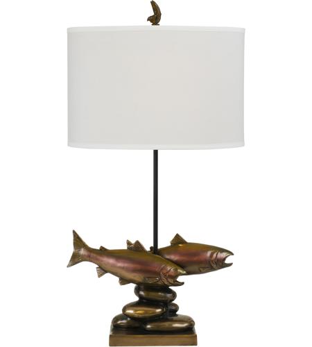 Cal Lighting BO-2662TB Trout 32 inch 150 watt Cast Bronze Table Lamp Portable Light