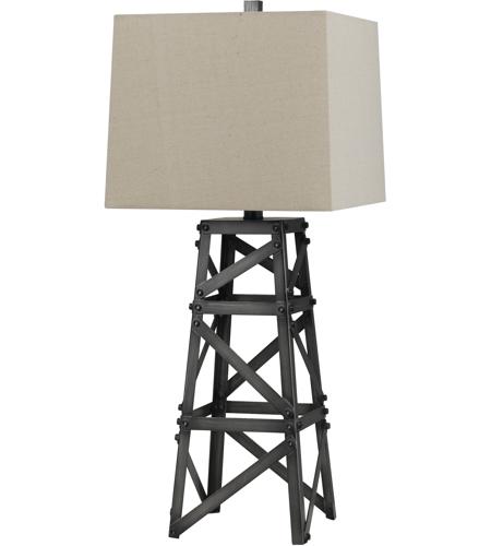 Cal Lighting BO-2683TB Tower 32 inch 150 watt Iron Table Lamp Portable Light
