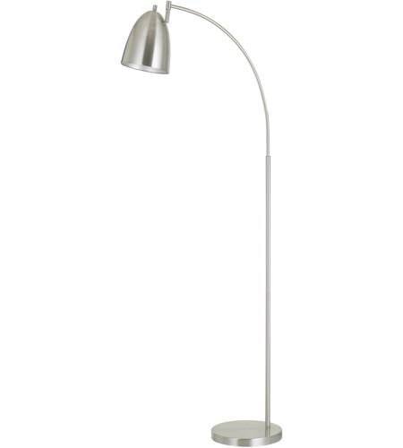 Cal Lighting BO-2774FL-BS Garnett 60 inch 60 watt Brushed Steel Arc Floor Lamp Portable Light