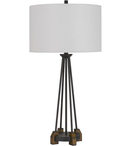 Cal Lighting BO-2895TB Bellewood 31 inch 150 watt Textured Bronze with Wood Table Lamp Portable Light photo