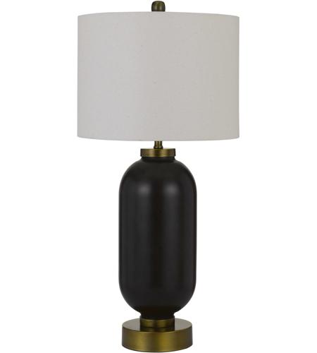 Cal Lighting BO-2905TB-BAB Sycamore 34 inch 150 watt Antique Brass with Black Table Lamp Portable Light